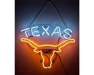 Longhorn Texas Neon Sign