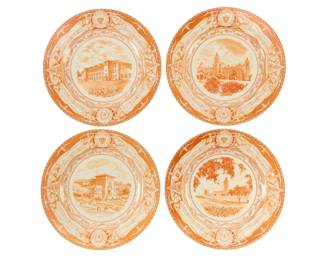 Wedgwood University of Texas UT Commemorative Plates