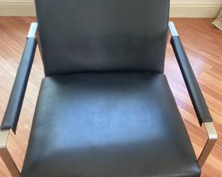 Black Home Essentials designer leather Accent/Armchair