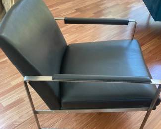 Black Home Essentials designer leather Accent/Armchair