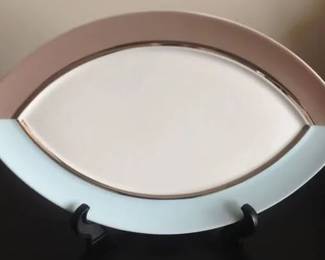 Bernardaud Limoges Fusion Expresso cups and Serving plates