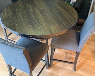 High Top Table and Four Chairs