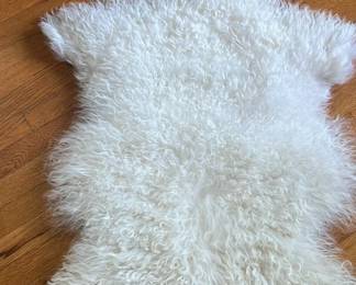 Lambskin rug