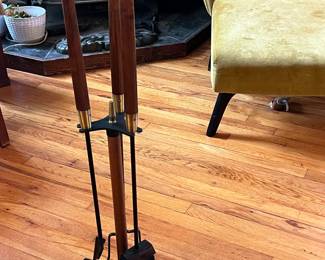 MCM fireplace companion set