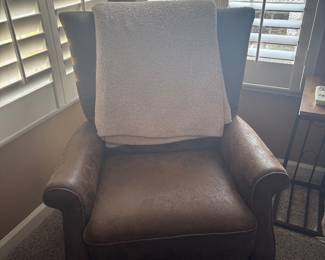 Leather reclining chair