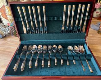 Gold & sterling silver flatware