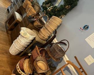 More baskets! Also Drexel dressing table