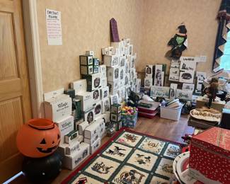 Hundreds of Dept 56 Village sets