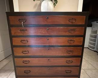 Antique map/blueprint cabinet