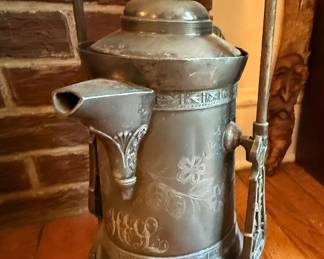 1920's Silver Plate Tilting Water Pitcher