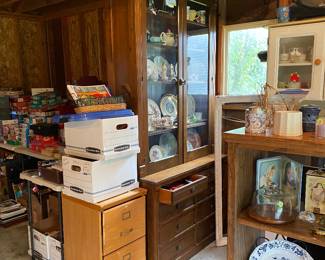 File cabinet, books & stationary 