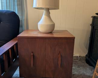 Walnut MCM side table