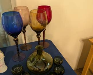 MCM Green Decanter Set