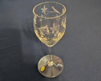 Princess House Heritage pattern etched crystal