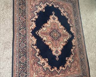 Navy and Cream area rug