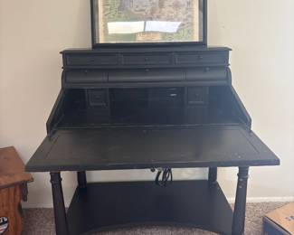 Black Charleston secretary desk