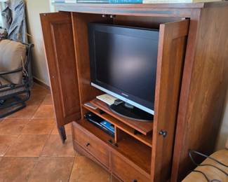 Amish made TV cabinet