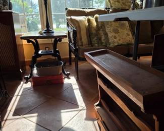 Antique wall cabinet with drawers