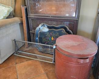 Barrister, railroad luggage rack,ash bucket