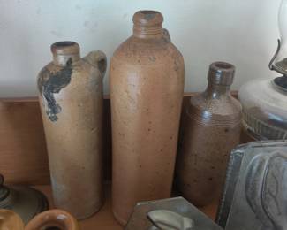 Antique early jugs/bottles