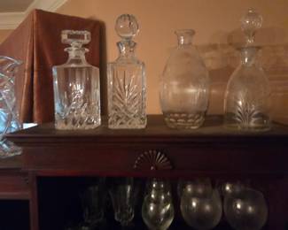 Vintage liquor bottles