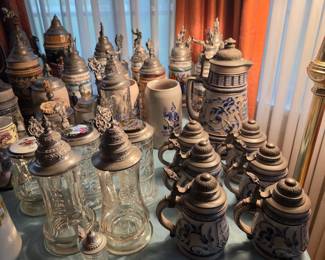 Antique tankards 