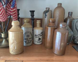Antique early jugs/bottles