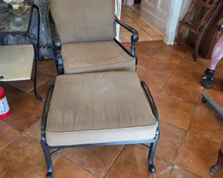 Front gate chair and hassock