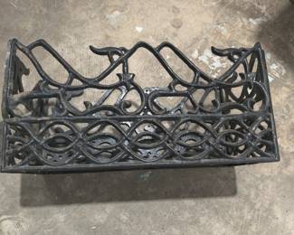 Wrought iron basket 