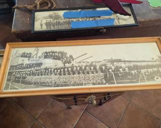 Antique military gunship photo