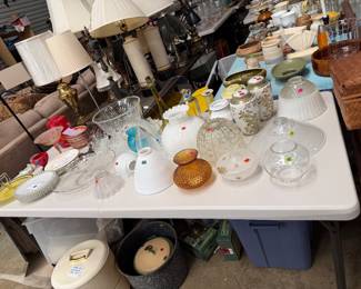 Vintage and antique lamp shades