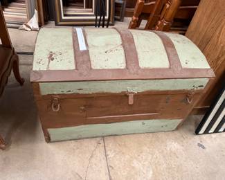 Antique steamer trunk