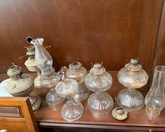 Vintage oil lamps