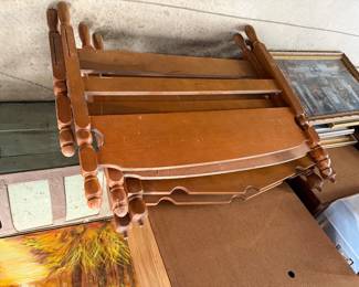 Matching antique twin beds