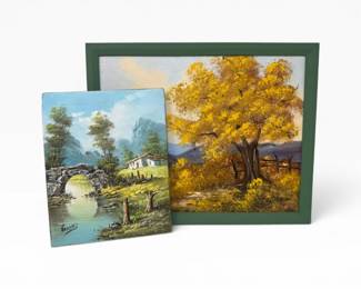 80 SignedOriginalLandscapePaintingsMountainAutumnScenicArt
