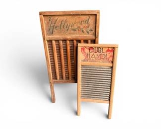 124 VintageWashboardsHollywoodDublHandColumbusWashboardCo