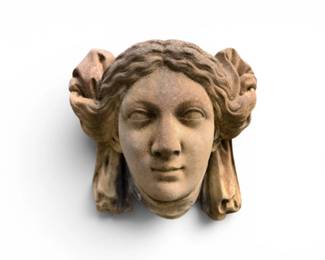 128 ClassicalStyleCementWallSculptureFemaleBustHead