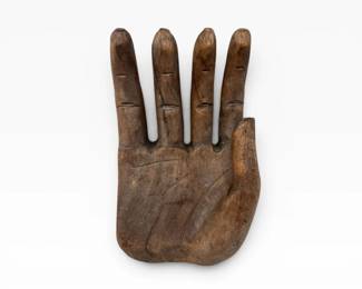 47 CarvedWoodenHandWallHangingSculptureIndonesia