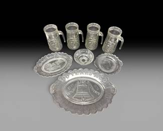107 VintageBicentennialStatueofLibertyCommemorativeGlassware
