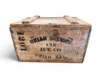 113 RollingVintageBreweryIceCoWoodenCrateUkiahCalifornia