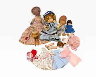 95 VintageDollCollectionwMadameAlexanderClothesDollParts
