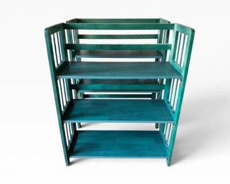 74 PairofMatchingCollapsibleWoodPlantStandsShelves