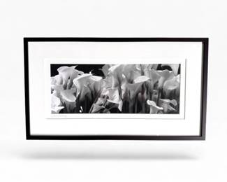 92 JohnWileyMarketFlowersSignedOriginalBlackWhitePhotograph