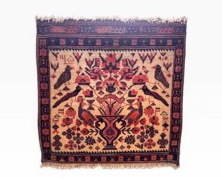 56 HandWovenPersianWoolTextileWallHangingRug
