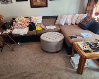 LEATHER RECLINER ETHAN ALLEN LIVING ROOM SECTIONAL SOFA COUCH OTTOMAN MATTRESS