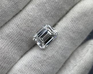 5.06 Carat Emerald Cut Lab-Grown Diamond w/ IGI Report
