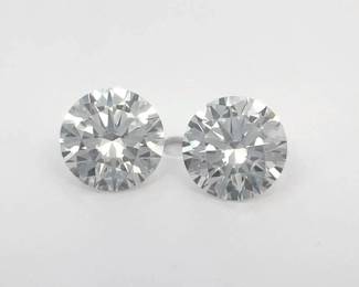 1.00 Carat TW Round Brilliant Lab-Grown Diamond Matched Pair