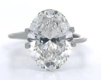 5.07 Carat Oval Brilliant Lab-Grown Diamond w/ IGI Report