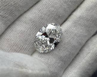 10.03 Carat Oval Brilliant Lab-Grown Diamond w/ IGI Report