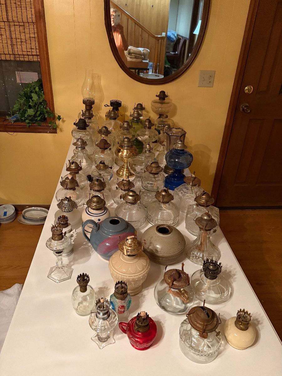 Vintage oil lamps 
